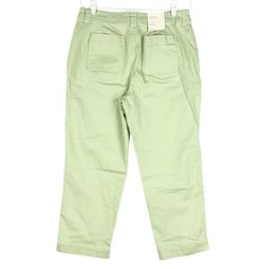 A New Day Women's Stretch Straight Leg High Rise Green Crop Pants Size 12R NWT